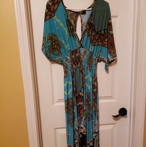 Turqoise Maxi kimono style dress